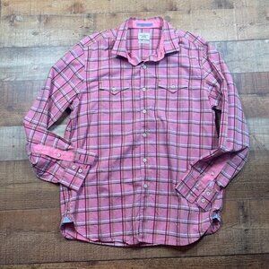 Mens Tommy Bahama Jeans Island Modern Fit Plaid Button Down size Large